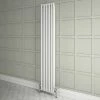 Keswick 1800 x 380mm Cast Iron Style Traditional 2 Column White Radiator -Radiators Shop 2CWH18X372 n p