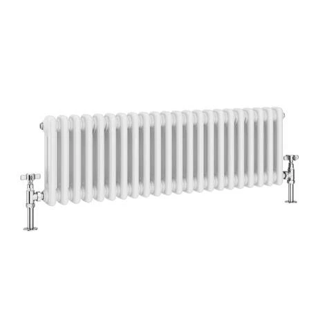 Keswick 315 x 1010mm Horizontal Radiator White 2 Column (22 Sections) 5 Keswick 315 x 1010mm Horizontal Radiator White 2 Column (22 Sections) - Image 3
