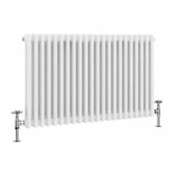 Keswick 600 x 1010mm Cast Iron Style Traditional 2 Column White Radiator -Radiators Shop 2CWHZ6X988 n d1 460