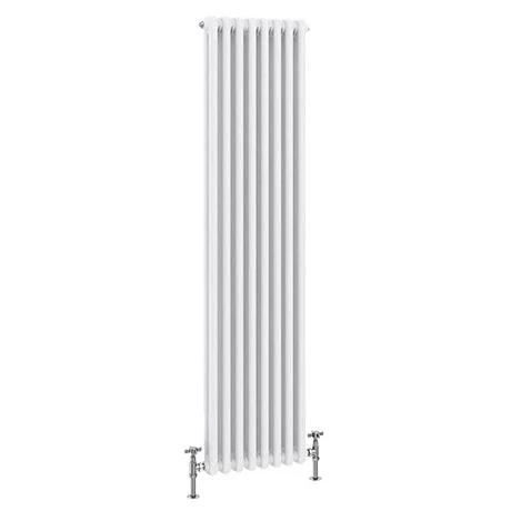 Keswick 1515 x 380mm Cast Iron Style Traditional 2 Column White Radiator 3 Keswick 1515 x 380mm Cast Iron Style Traditional 2 Column White Radiator