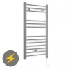 E-Diamond Electric Only Heated Towel Rail - W400mm x H720mm - Chrome - Straight 2 E-Diamond Electric Only Heated Towel Rail - W400mm x H720mm - Chrome - Straight -Radiators Shop 383335 p