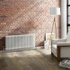 Keswick 450 x 1010mm Cast Iron Style Traditional 3 Column White Radiator