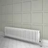 Keswick 300 x 1355mm Cast Iron Style Traditional 3 Column White Radiator