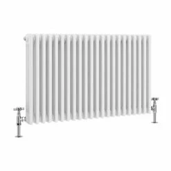 Keswick 600 x 1010mm Cast Iron Style Traditional 3 Column White Radiator -Radiators Shop 3CWH6X999 n d3 460