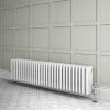 Keswick 300 x 1355mm Cast Iron Style Traditional 4 Column White Radiator
