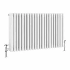 Keswick 600 x 1010mm Cast Iron Style Traditional 4 Column White Radiator 7 Keswick 600 x 1010mm Cast Iron Style Traditional 4 Column White Radiator -Radiators Shop 4CWH6X988 N D1 460