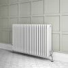 Keswick 600 x 1010mm Cast Iron Style Traditional 4 Column White Radiator -Radiators Shop 4CWH6X988 N P
