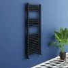 Toreno Black W500 x H1200mm Heated Towel Rail -Radiators Shop 512 BS np