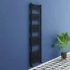 Toreno Black Curved W500 x H1800mm Heated Towel Rail -Radiators Shop 518 BC np