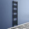 Toreno Black W500 x H1800mm Heated Towel Rail -Radiators Shop 518 BS n p
