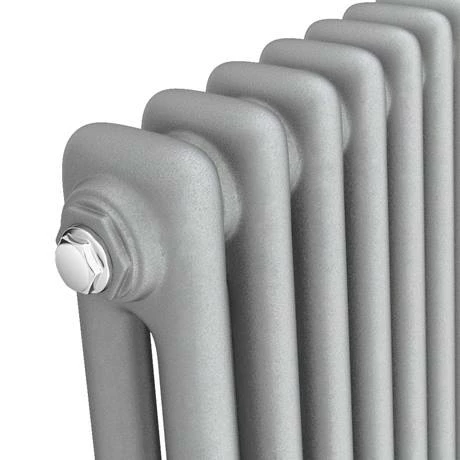 Keswick Grey 600 x 1010mm Cast Iron Style Traditional 2 Column Radiator 4 Keswick Grey 600 x 1010mm Cast Iron Style Traditional 2 Column Radiator - Image 2