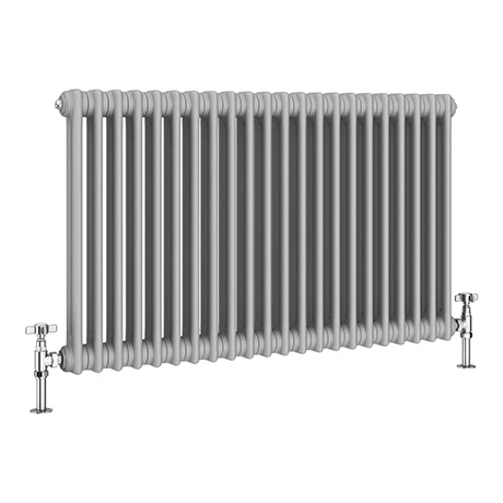 Keswick Grey 600 x 1010mm Cast Iron Style Traditional 2 Column Radiator 3 Keswick Grey 600 x 1010mm Cast Iron Style Traditional 2 Column Radiator