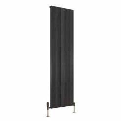 Reina Andes Vertical Single Panel Aluminium Radiator - Anthracite