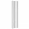 Reina Gio Vertical Single Panel Aluminium Radiator - White -Radiators Shop A GI318W P
