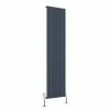 Reina Quadral Vertical Single Panel Aluminium Radiator - Anthracite -Radiators Shop A QDL18031SA P 1