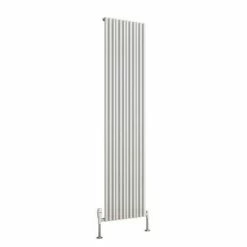 Reina Quadral Vertical Single Panel Aluminium Radiator - White -Radiators Shop A QDL18031SW D2 460 1