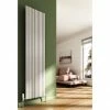 Reina Quadral Vertical Single Panel Aluminium Radiator - White -Radiators Shop A QDL18031SW P 1
