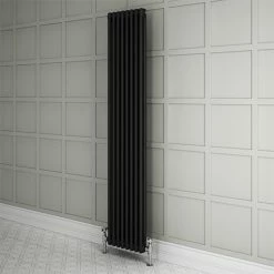 Keswick 1800 x 380mm Cast Iron Style Traditional 2 Column Anthracite Radiator