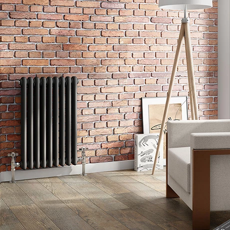 Keswick 615 x 425mm Vertical Radiator Anthracite 2 Column (9 Sections) 3 Keswick 615 x 425mm Vertical Radiator Anthracite 2 Column (9 Sections)