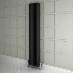 Keswick 1800 x 380mm Cast Iron Style Traditional 3 Column Anthracite Radiator