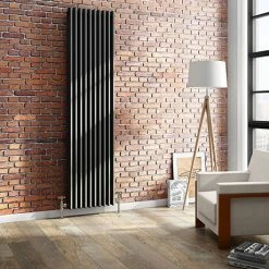 Keswick 1800 x 468mm Cast Iron Style Traditional 3 Column Anthracite Radiator