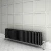 Keswick 300 x 1355mm Cast Iron Style Traditional 3 Column Anthracite Radiator -Radiators Shop A3C3X1355 n prod