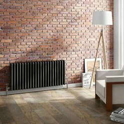 Keswick 450 x 1010mm Cast Iron Style Traditional 3 Column Anthracite Radiator