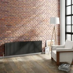 Keswick 450 x 1414mm Cast Iron Style Traditional 3 Column Anthracite Radiator
