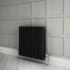 Keswick 600 x 650mm Cast Iron Style Traditional 3 Column Anthracite Radiator -Radiators Shop A3C6X643 prod