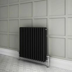 Keswick 600 x 650mm Cast Iron Style Traditional 3 Column Anthracite Radiator