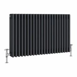 Keswick 600 x 1010mm Cast Iron Style Traditional 4 Column Anthracite Radiator -Radiators Shop A4C6X988 DV1 460