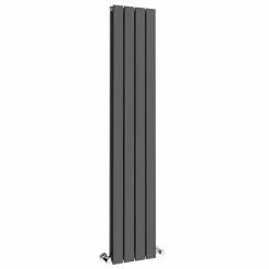 Urban 1800 x 304mm Vertical Double Panel Anthracite Radiator