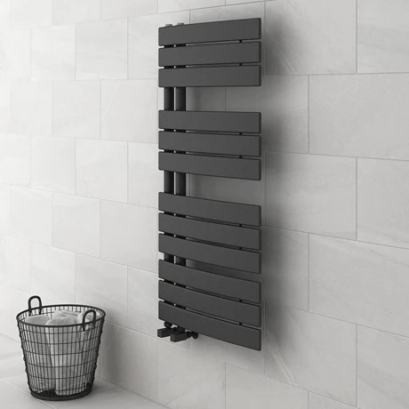 Delta Anthracite Designer Heated Towel Rail 1080 x 550mm 3 Delta Anthracite Designer Heated Towel Rail 1080 x 550mm