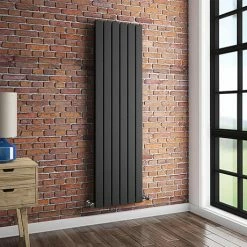 Urban Vertical Radiator - Anthracite - Double Panel (1800x354mm)