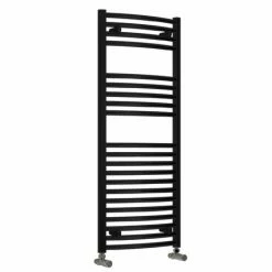 Reina Diva Flat Towel Rail - Black