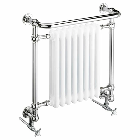 Heritage - Clifton Wall Mounted Heated Towel Rail with Crosshead Valves - AHC101 3 Heritage - Clifton Wall Mounted Heated Towel Rail with Crosshead Valves - AHC101