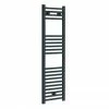 Diamond Heated Towel Rail - W300 x H1200mm - Anthracite - Straight 1 Diamond Heated Towel Rail - W300 x H1200mm - Anthracite - Straight -Radiators Shop ATR312 p