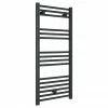 Diamond Heated Towel Rail - W500 x H1000mm - Anthracite - Straight