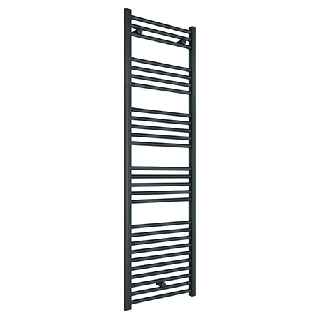 Diamond Heated Towel Rail - W500 x H1600mm - Anthracite - Straight 3 Diamond Heated Towel Rail - W500 x H1600mm - Anthracite - Straight