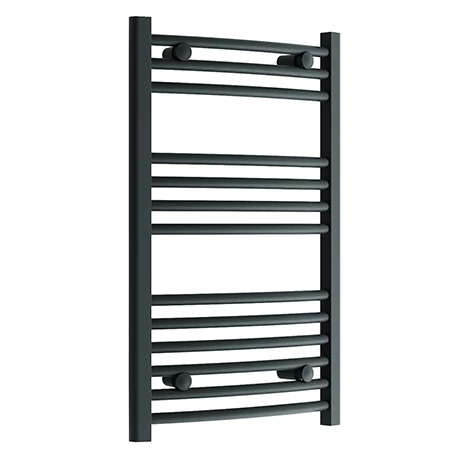 Diamond Curved Heated Towel Rail - W500 x H800mm - Anthracite 3 Diamond Curved Heated Towel Rail - W500 x H800mm - Anthracite