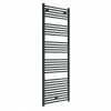 Diamond Heated Towel Rail - W600 x H1800mm - Anthracite - Straight