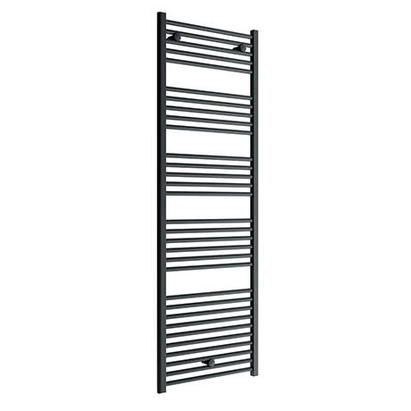 Diamond Heated Towel Rail - W600 x H1800mm - Anthracite - Straight 3 Diamond Heated Towel Rail - W600 x H1800mm - Anthracite - Straight