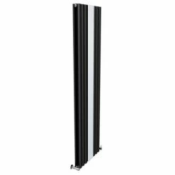 Metro Vertical Radiator with Mirror - Anthracite - Double Panel (H1800 x W500mm) -Radiators Shop AVT18X499M D4 460