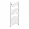 Arezzo Cube Matt White 1100 x 500 Heated Towel Rail -Radiators Shop AZ125MWSQ P1