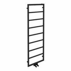 Arezzo Matt Black 1500 x 500 Ladder Heated Towel Rail 7 Arezzo Matt Black 1500 x 500 Ladder Heated Towel Rail -Radiators Shop AZ15MB d4 460