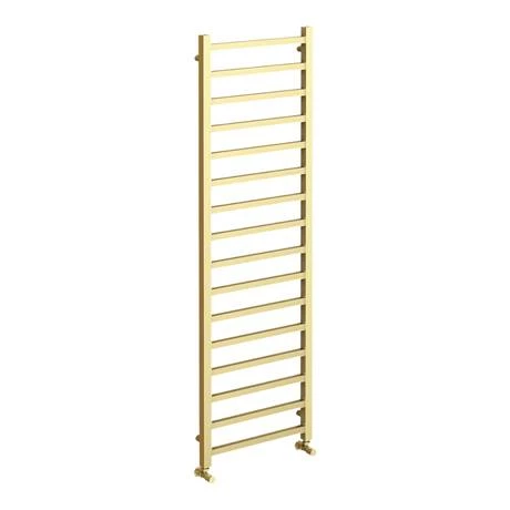 Arezzo Cube Brushed Brass 1600 x 500 Heated Towel Rail 4 Arezzo Cube Brushed Brass 1600 x 500 Heated Towel Rail - Image 2