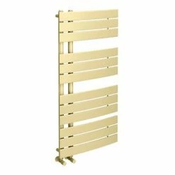 Arezzo Brushed Brass Designer Heated Towel Rail 1080 x 550mm -Radiators Shop BBDR55X1080 d2 460