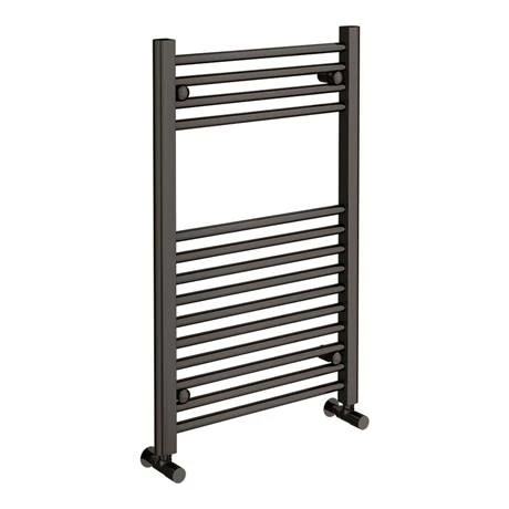 Brooklyn 800 x 500mm Black Nickel Straight Heated Towel Rail 4 Brooklyn 800 x 500mm Black Nickel Straight Heated Towel Rail - Image 2