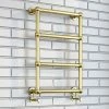 Bloomsbury Traditional Vintage Gold 748 x 498 Wall Mounted Towel Rail -Radiators Shop BLWMVG n p