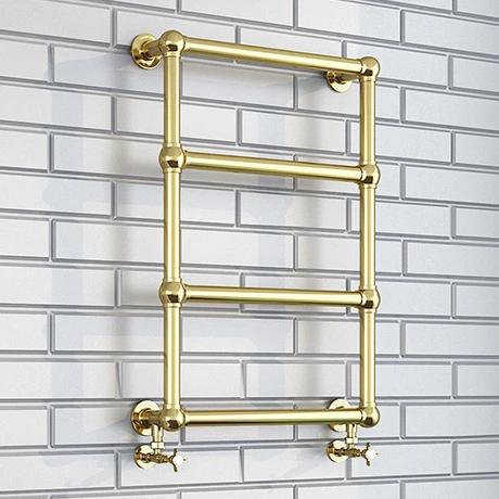 Bloomsbury Traditional Vintage Gold 748 x 498 Wall Mounted Towel Rail 3 Bloomsbury Traditional Vintage Gold 748 x 498 Wall Mounted Towel Rail